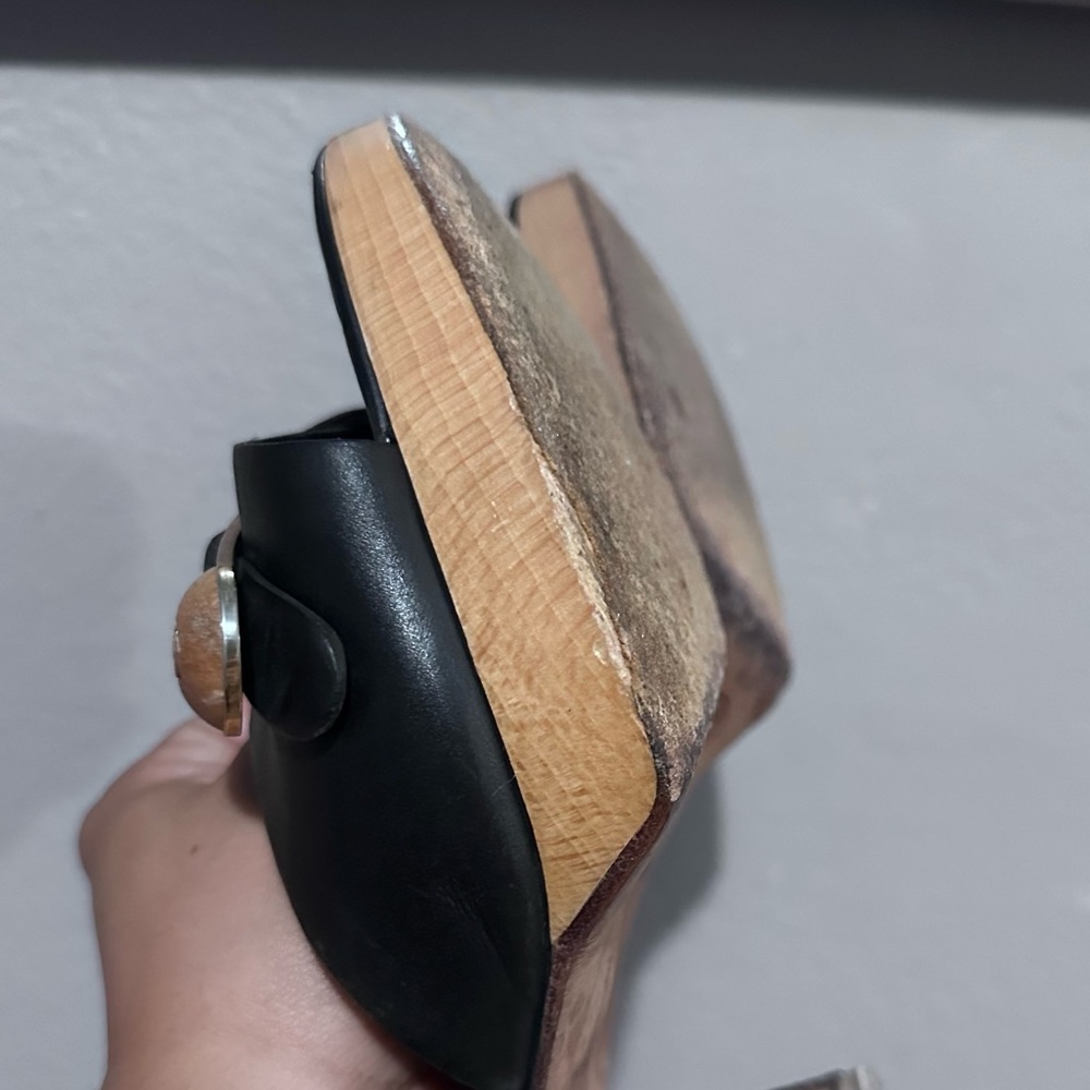 Authentic Chanel Wooden Mules with Chanel Box - Picture 9 of 13